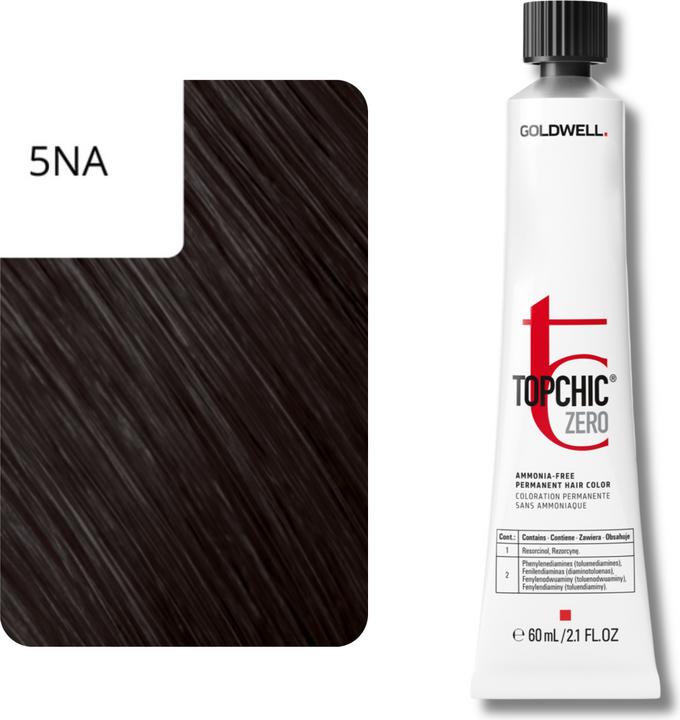 Actual product image Goldwell Topchic Zero - 5NA Light Natural Ash Brown (5NA - light natural ash brown)