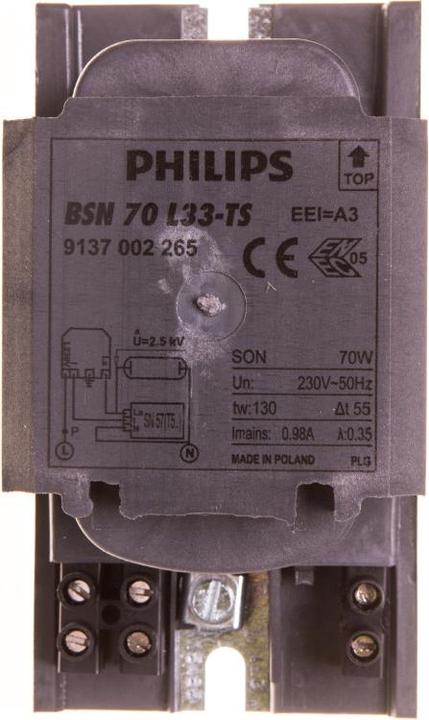 Philips Ballast for sodium lamps BSN 70 (8711500059680)