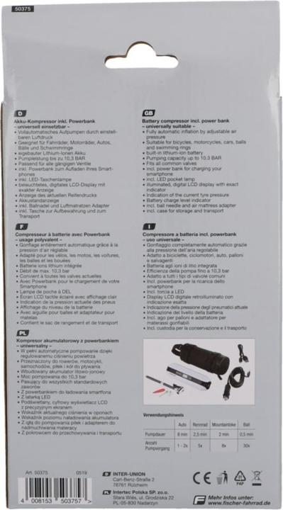 Actual product image Fischer Battery compressor