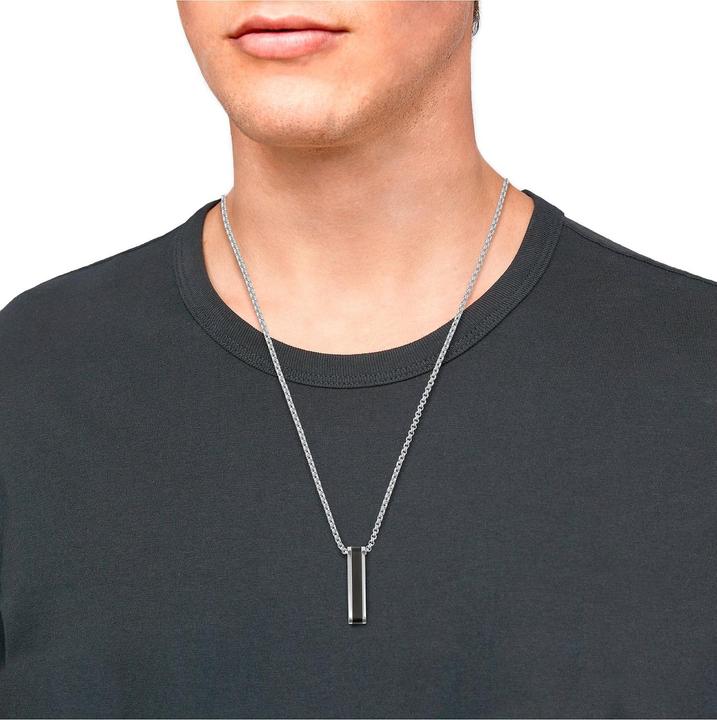 Image du produit S.Oliver Collier pour homme, acier inoxydable (Acier inoxydable, 55 cm)