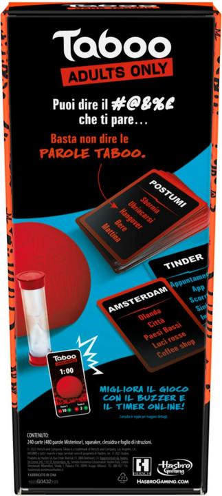 Actual product image Hasbro Taboo Adults Only