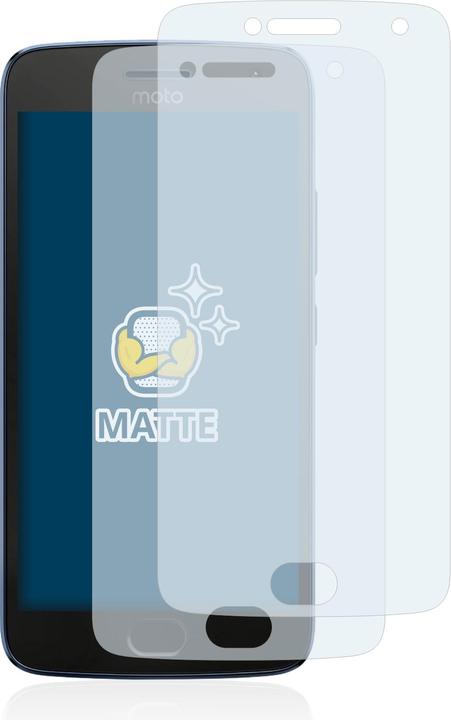 Actual product image BROTECT Anti-glare screen protector matt (2 Piece, Motorola Moto G5 Plus)