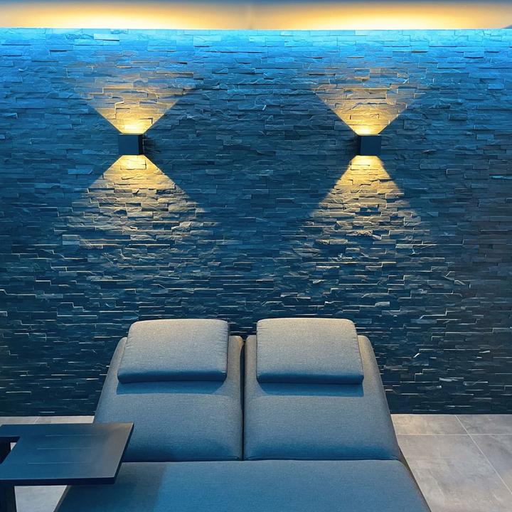 Actual product image s.luce Ixa LED wall lamp adjustable angle indoor & outdoor IP44 (460 lm)