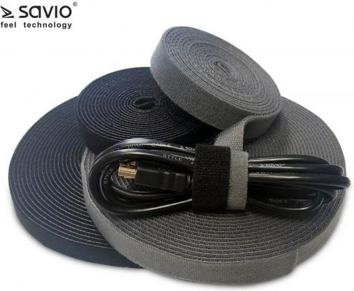 Produktbild Savio OC-01/B Kabel-Organizer Tisch/Wand Kabelmuffe (e) (20 mm)