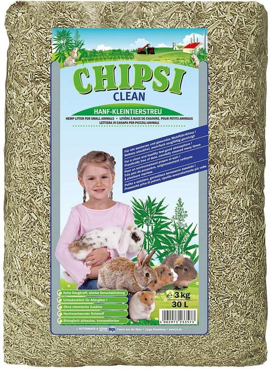 Chipsi Canapa pulita (3 kg, Lettiera)
