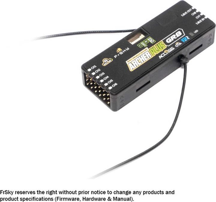 Produktbild FrSky Empfänger Archer Plus GR8 2,4Ghz