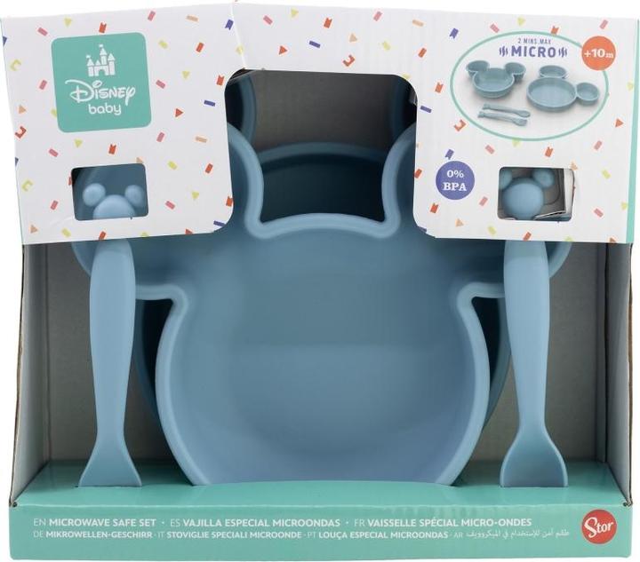 Image du produit Stor Disney Baby - Mickey Mouse - Set de vaisselle 4 pièces pour jeunes enfants en boîte cadeau