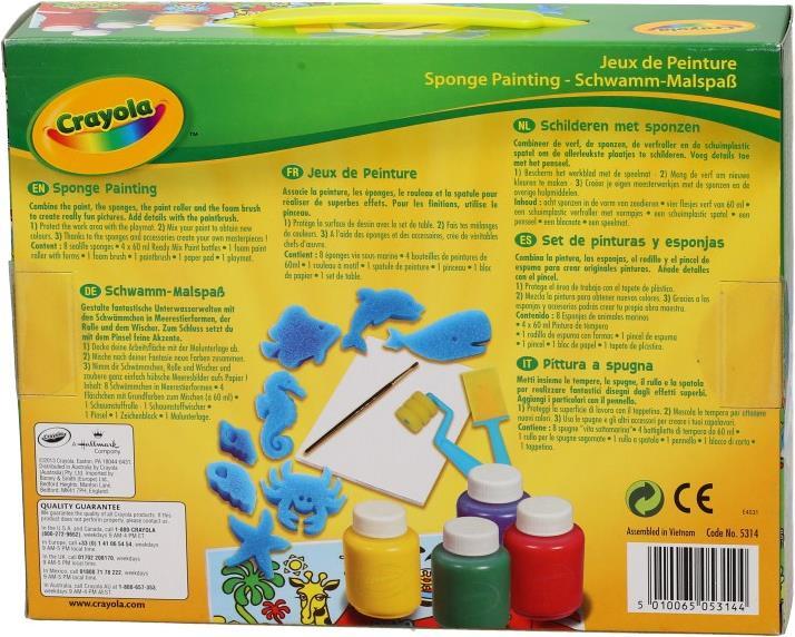 Actual product image Crayola Craft set painting with sponge