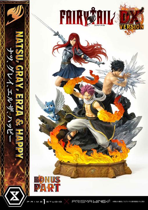 Prime 1 Studio FAIRY TAIL -Natsu, Gray, Erza, Happy -Statue Del. Bonus Vers. 1/7 57cm