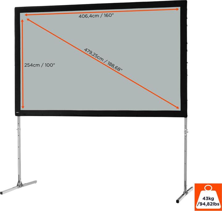 Actual product image Celexon Mobile Expert Business Format - Projection screen with removable feet - Rückpr (188.58", 16:10)