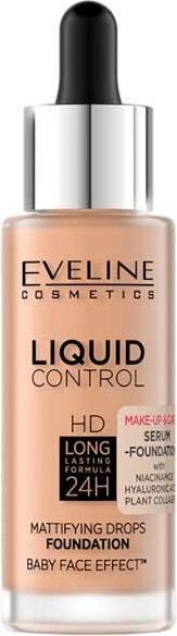 NoName Liquid Control HD Foundation mit Niacinamid in Dropper Nr. 055 Honig 32ml (Honig)