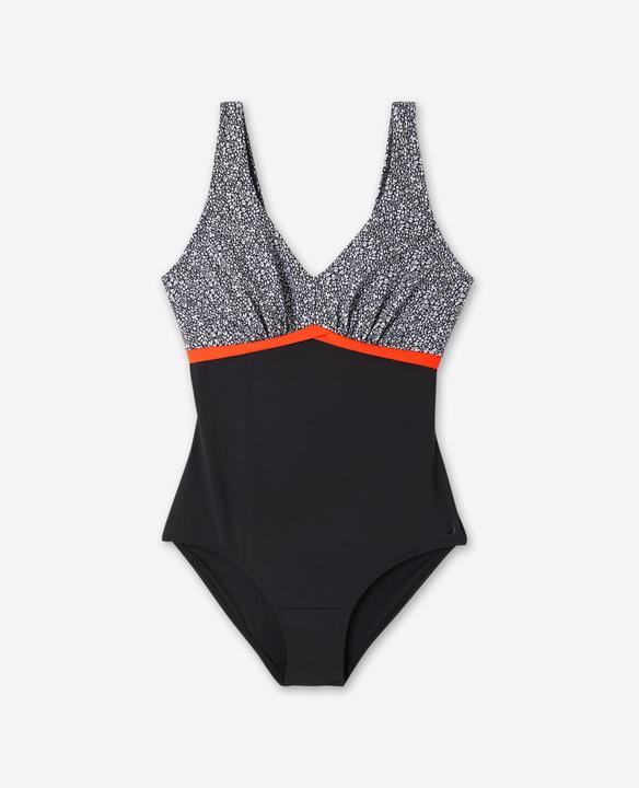 Nabaiji Women’s aquafitness 1-piece swimsuit - Rosy black (56)