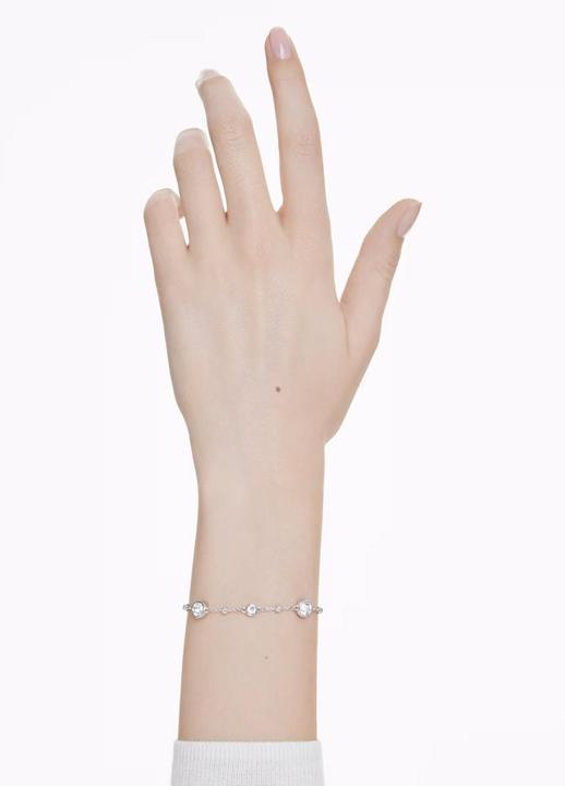 Produktbild Swarovski Imber Armband Rundschliff Weiss (19.50 cm, Swarovski Metall)