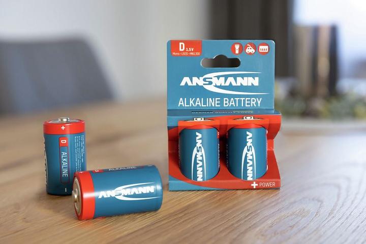 Actual product image Ansmann Mono (D) Battery Alkaline Manga (4 pcs., D, 1300 mAh)