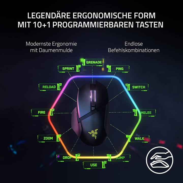 Actual product image Razer Basilisk V3 Pro (Wireless, Cable)