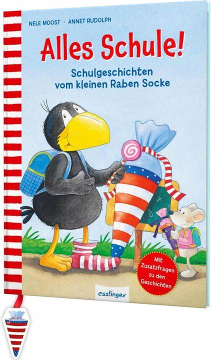 Actual product image Der kleine Rabe Socke: Alles Schule! (German, Nele Moost, Annet Rudolph, 2022)
