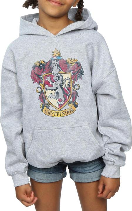 Actual product image Girls Gryffindor Distressed Crest Hoodie (152, 158)
