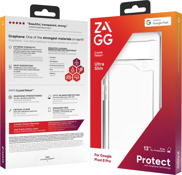Actual product image Zagg Crystal Palace (Google Pixel 8 Pro)