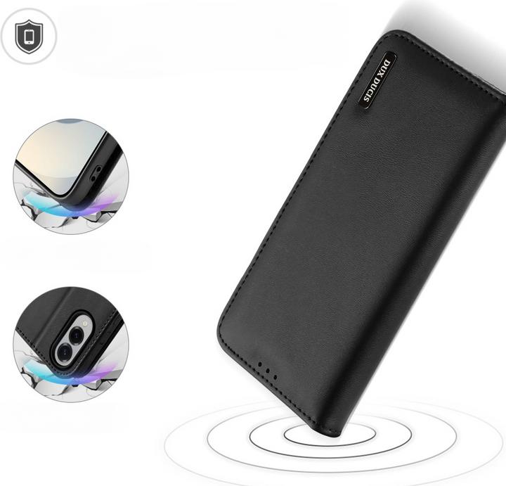 Produktbild Dux Ducis Samsung Galaxy S25 Edge Cover with Wallet - Black (Samsung Galaxy S25 Edge)