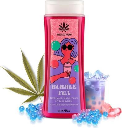 Joanna Extrem erfrischendes Duschgel Feuchtigkeitsspendendes Duschgel Aromatischer Bubble Tea-Duft Sanft (300 ml)