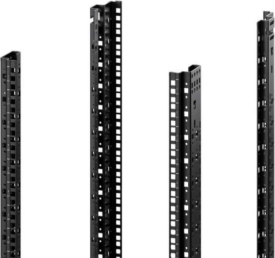 Image du produit Rittal Rails profilés 19" standard, arrière, 15 UH