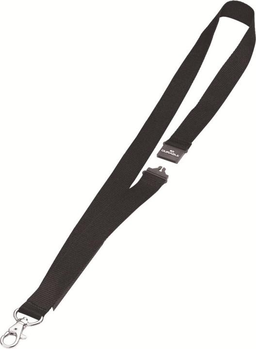 Durable Staples Ausweisband 20, Karabiner, Juoda, 10 Stück