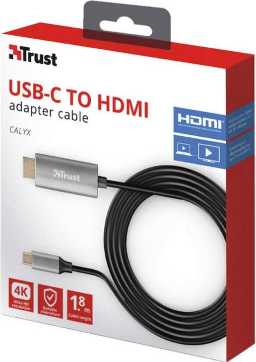 Immagine prodotto Trust Cavo di collegamento USB-C (1x spina USB-C (1.80 m, USB tipo C, HDMI)