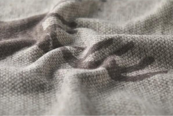Actual product image David Fussenegger Flannel blanket deer structure.45726540 (140 x 200 cm)