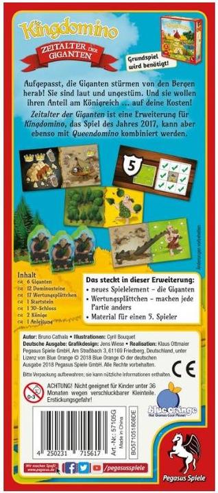 Immagine prodotto Pegasus Espansione Kingdomino (Tedesco)