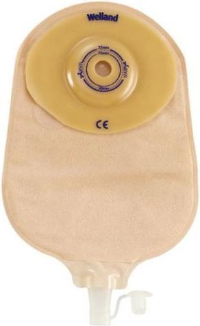 Welland Urostomiebeutel Curvex transparent