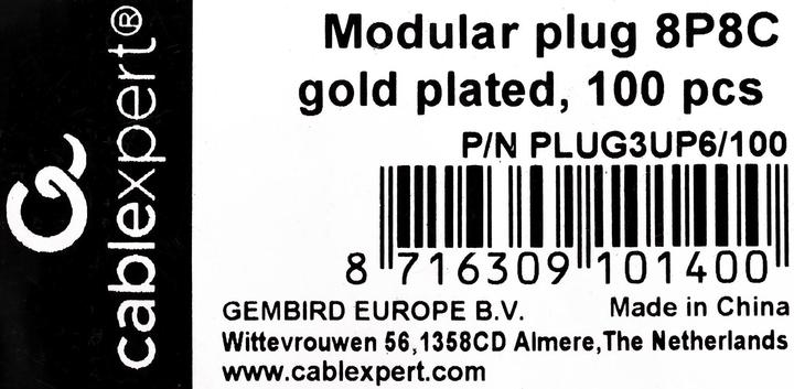 Immagine prodotto Cablexpert PLUG3UP6/100 Connettore a filo 1