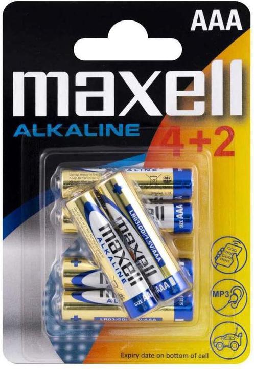 Maxell Alkali (6 Stk., AAA)