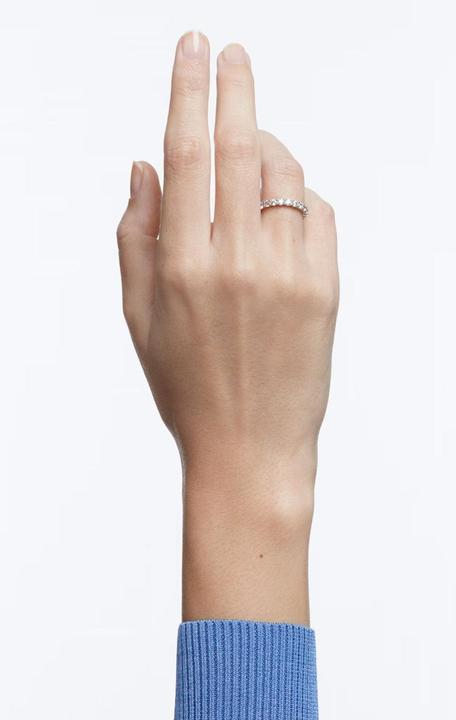 Produktbild Swarovski Matrix Vittore Ring Rundschliff Weiss Silberfarbenes Finish (58)