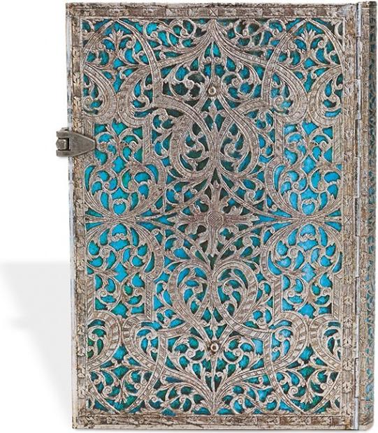 Actual product image Paperblanks Maya Blue (12.5 x 16.5 cm, Lined, Hardcover)