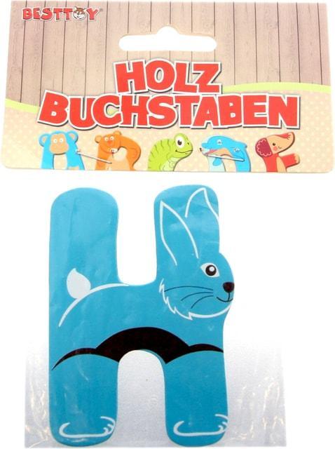 Besttoy Holzbuchstabe - H - blau