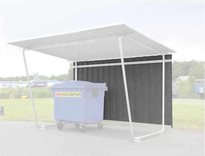 Image du produit kaiserkraft Paroi arrière pour abri de toit plat