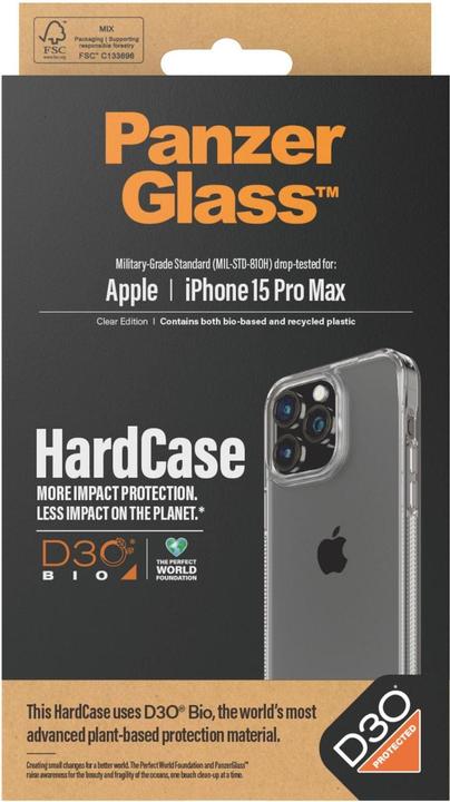 Actual product image PanzerGlass HardCase with D3O (Apple iPhone 15 Pro Max)