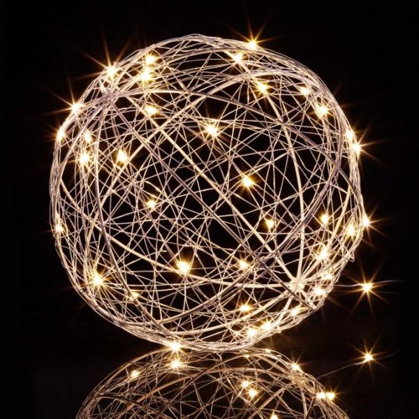 Actual product image Relaxdays Decorative LED Ball 20 cm (20 x 20 x 20 cm)