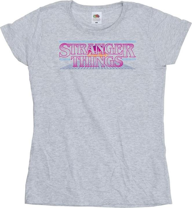 Immagine prodotto Netflix Stranger Things Retro Title Maglietta Donna (L)