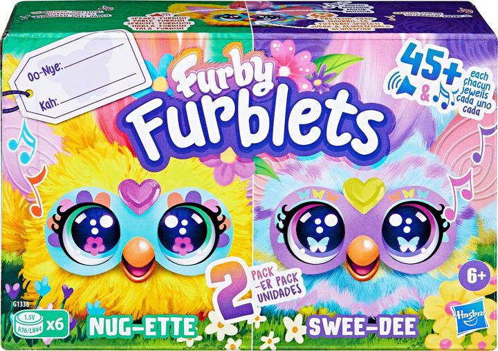 Furby HAS FUR Interactive Plush Spring Furblets 2-pack 5 cm, ast (Plüschspielzeug Hund)