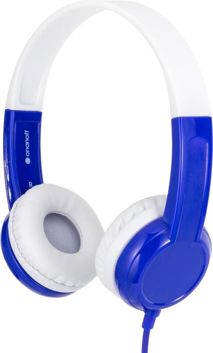 Actual product image Buddyphones kids headphones wired Discover (Blue)