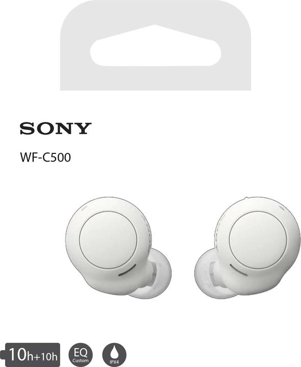 Actual product image Sony WF-C500 (No noise cancelling, 10 h, Wireless)