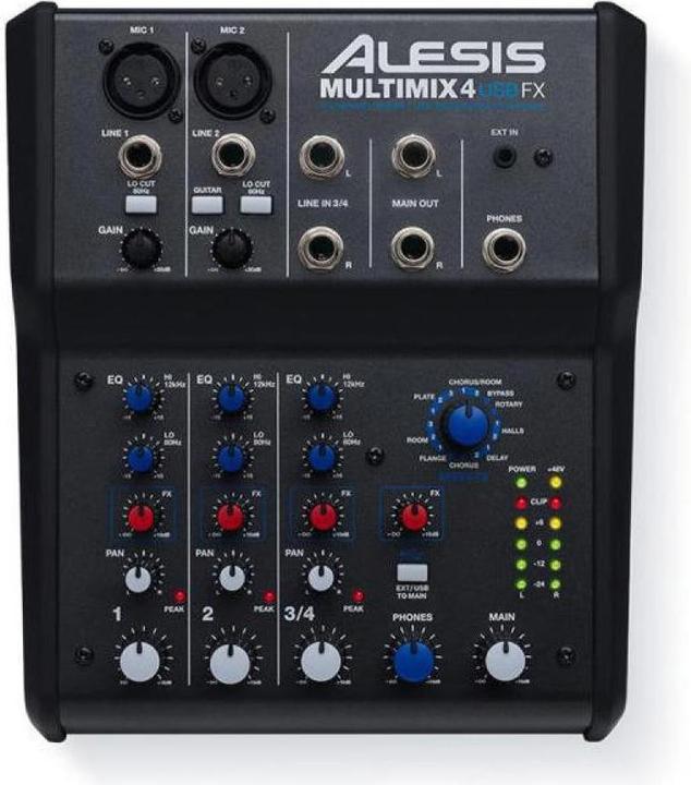 Actual product image Alesis MultiMix 4 USB FX (Studio- and Livemixer)