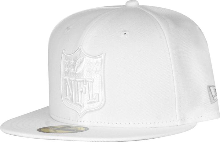 New Era 59Fifty Fitted Cap - NFL SHIELD Logo weiss - 7 1/8
