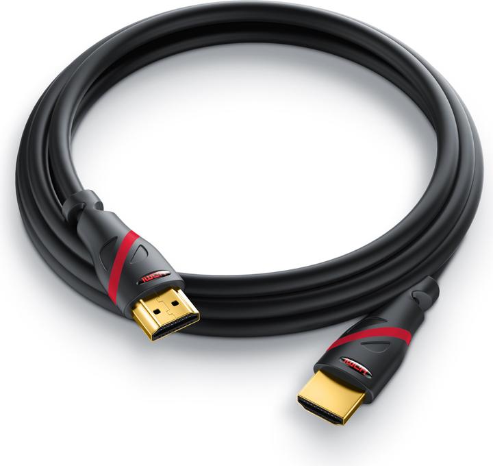 Produktbild CSL HDMI Kabel 2.0b - 4k 60Hz Ultra HD - Ethernet - Highspeed - Full HD - 3D - ARC - 3 fach geschirmt (15 m, HDMI)