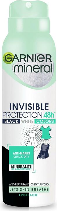 Actual product image Garnier GARNIER Invisible Protection 48H Fresh Aloe Women DEO spray 150ml (Spray, 150 ml)