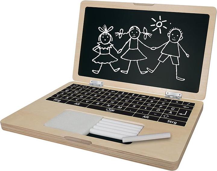 Actual product image Eichhorn Wooden laptop with puzzle