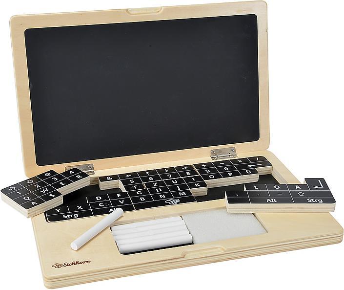 Actual product image Eichhorn Wooden laptop with puzzle