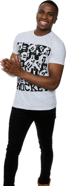 Actual product image Disney Mens Mickey Mouse Grid T-Shirt (M)