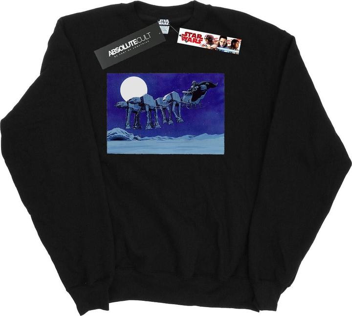 Star Wars Christmas ATAT Sleigh Sweatshirt (L)
